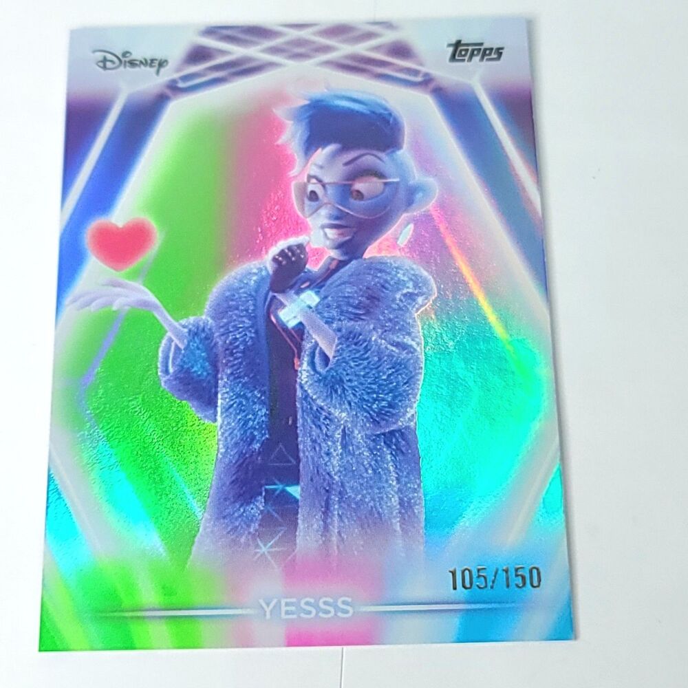 Yesss Topps 2026 Disney Neon Holo Parallel Refractor Limited 105/150